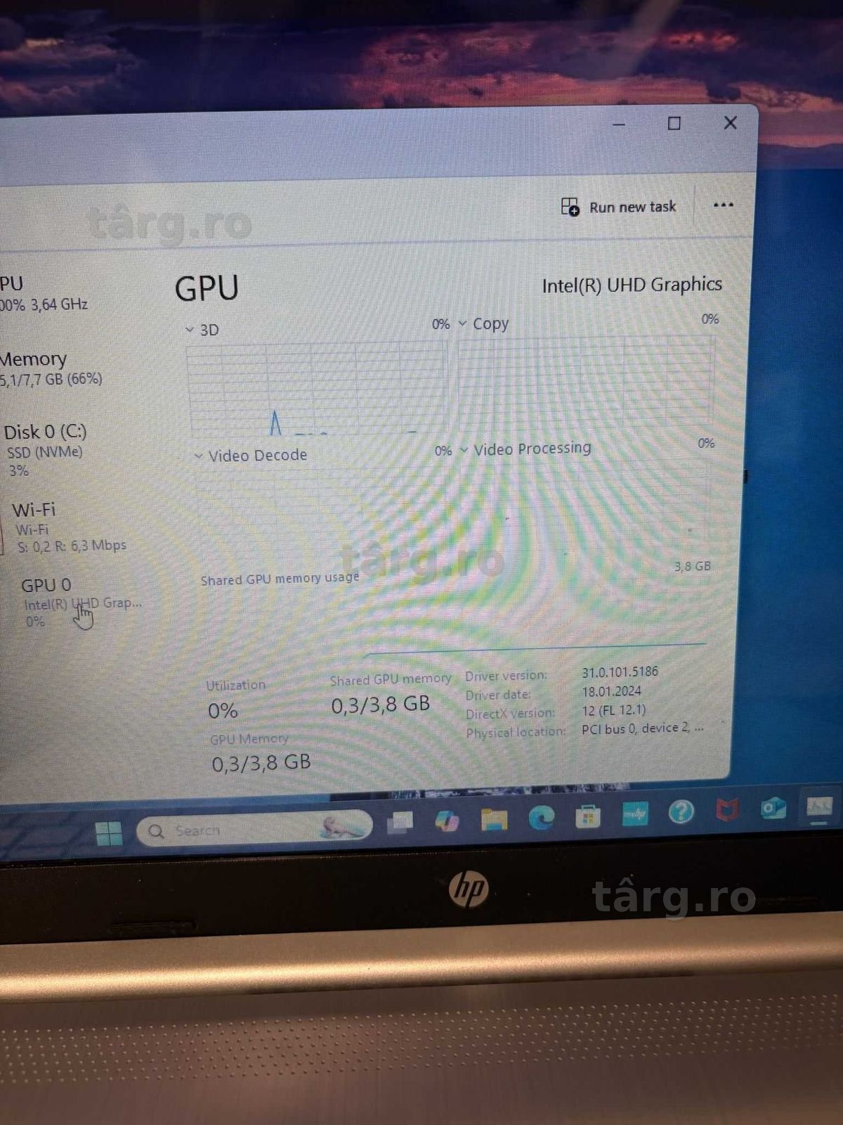 Hope Amanet P10/Laptop HP 15-DW3043NQ /Intel i3-1115G4 4
