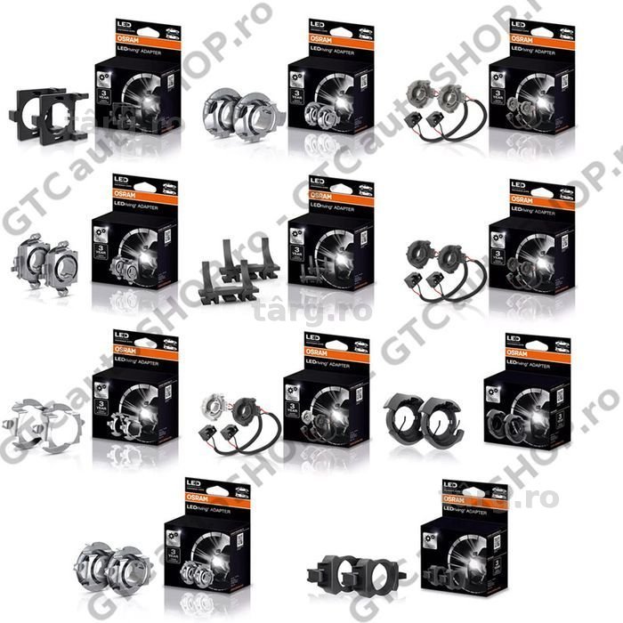 adaptoare bec led osram night breaker – set doua bucati
