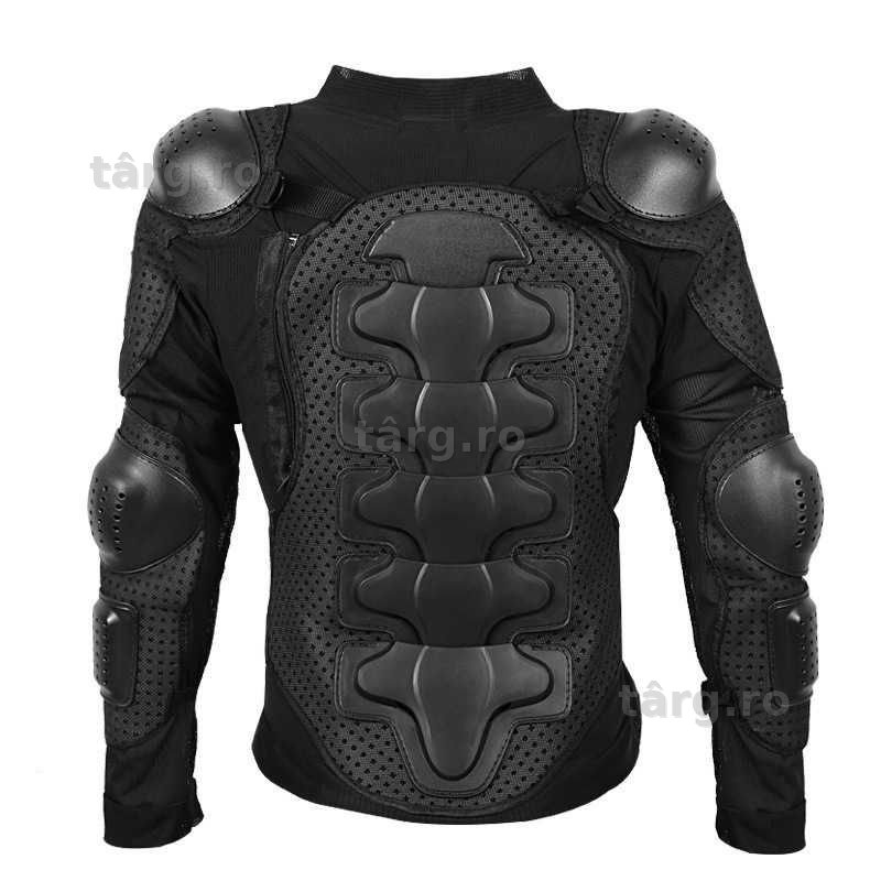 Armura de Protectie Moto, Rezistenta, Respirabila, Absorbtie a Socurilor, Pentru Moto Scuter, Motocross Negru Marimea M 4