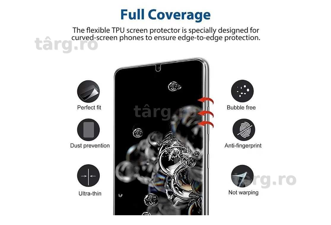 Folie Silicon Ecran Xiaomi 11 Ultra, 11i, 10s, 10i, 11, 10T Pro, 10T 7
