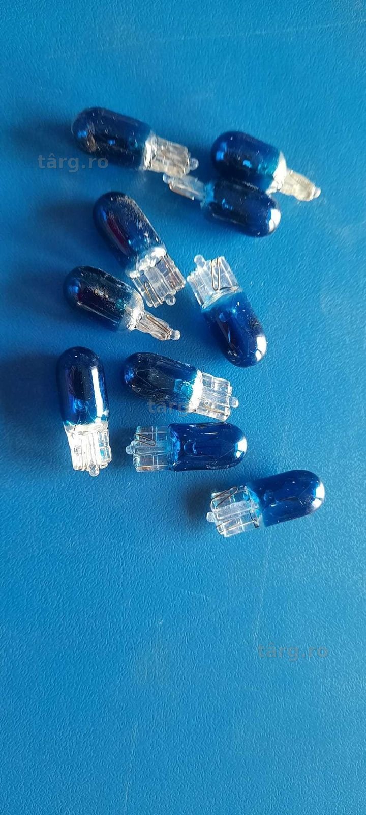 Bec auto de pozitie model W5W T10 de 5W albastre