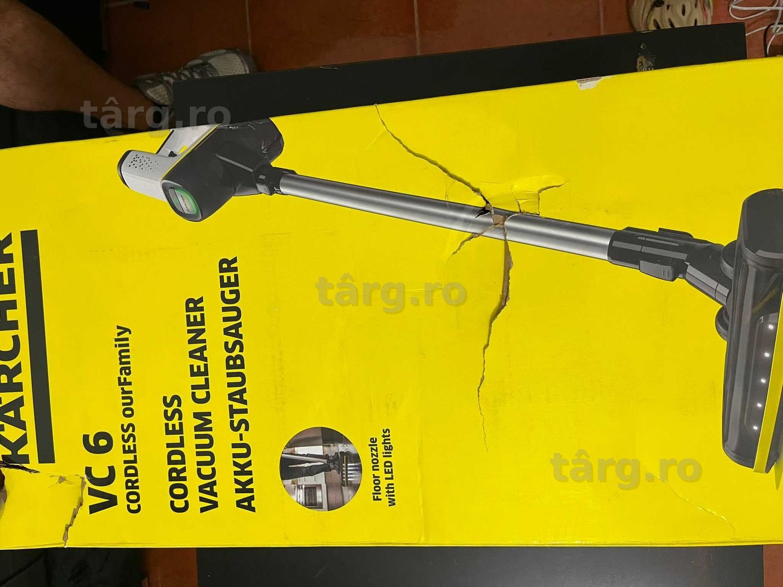KARCHER VC 6 fără fir ourFamily, Aspirator fără fir, Alb, Negru