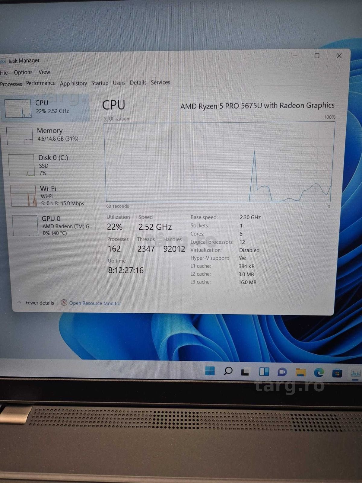 Hope Amanet P10/Laptop Lenovo Thinkpad L15 Gen 3 AMD Ryzen 5 PRO 5675U 4