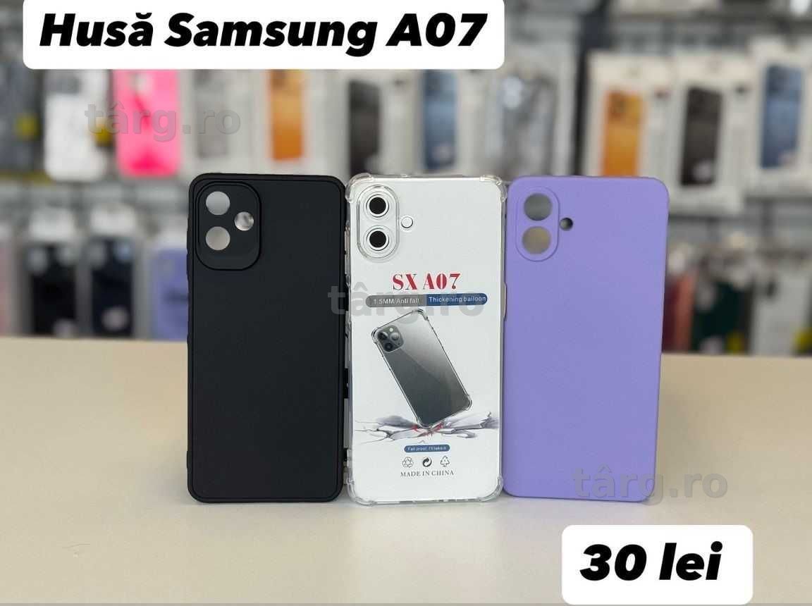 Husa silicon, folie, cablu, incarcator  Samsung A07
