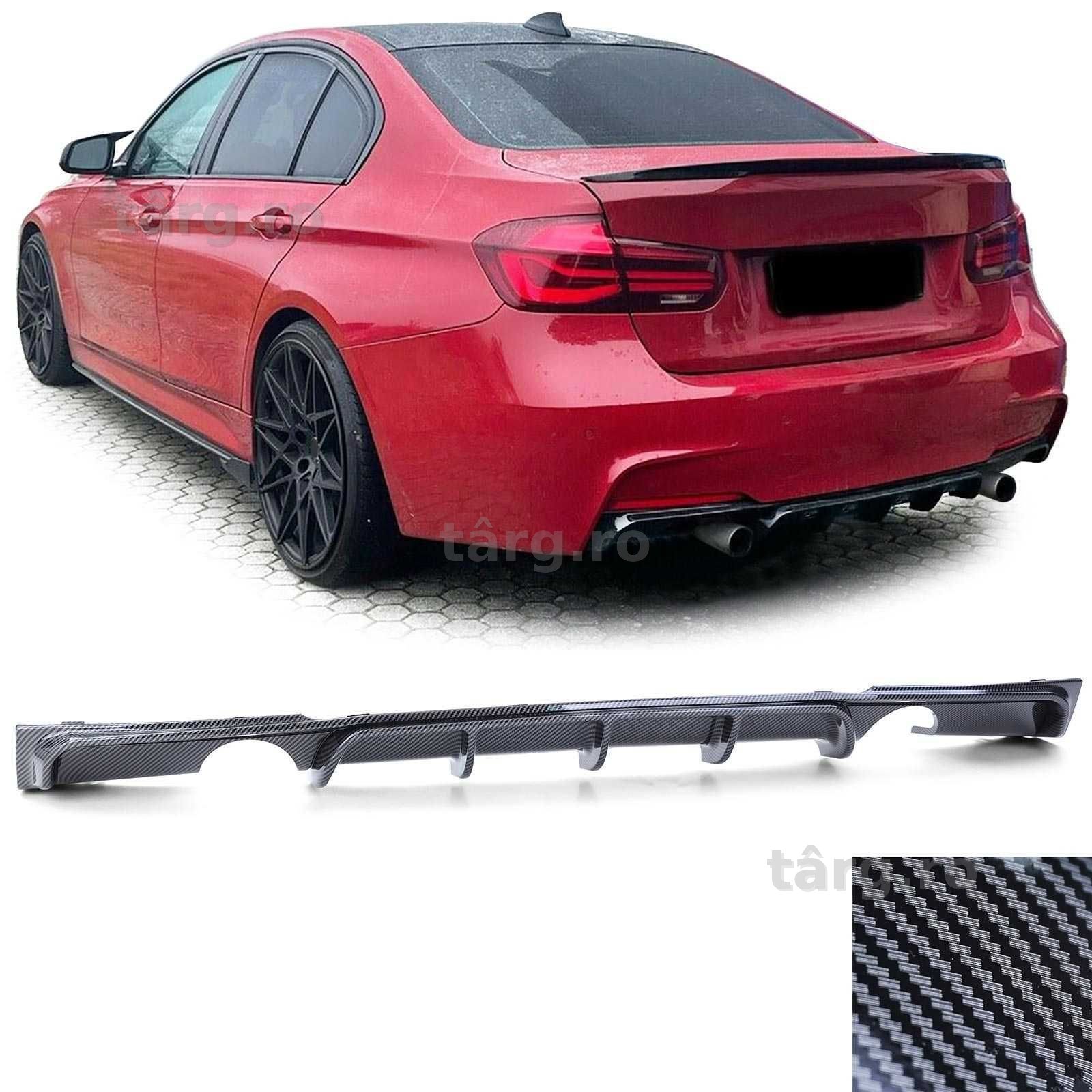 Difuzor Bara Spate Negru BMW F30 F31 335i 335d carbon look