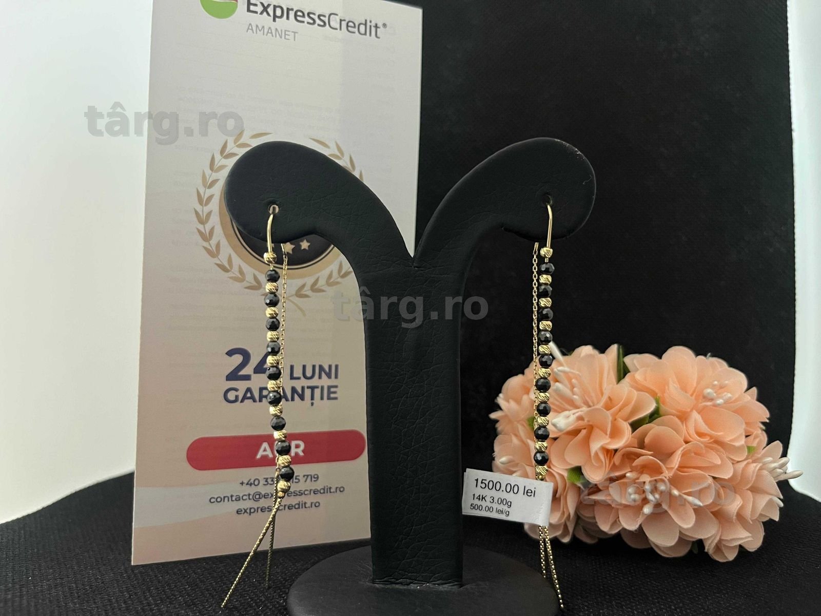 Cercei Aur 14k 3.45g (AG16 Moldova b32910.4)-Garantie 2 ani!
