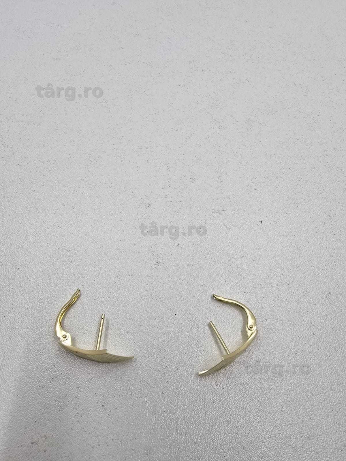 Cercei aur 14K 1.46gr (Ag25 Belvedere B.41998.1)-Garantie 2 Ani! 3
