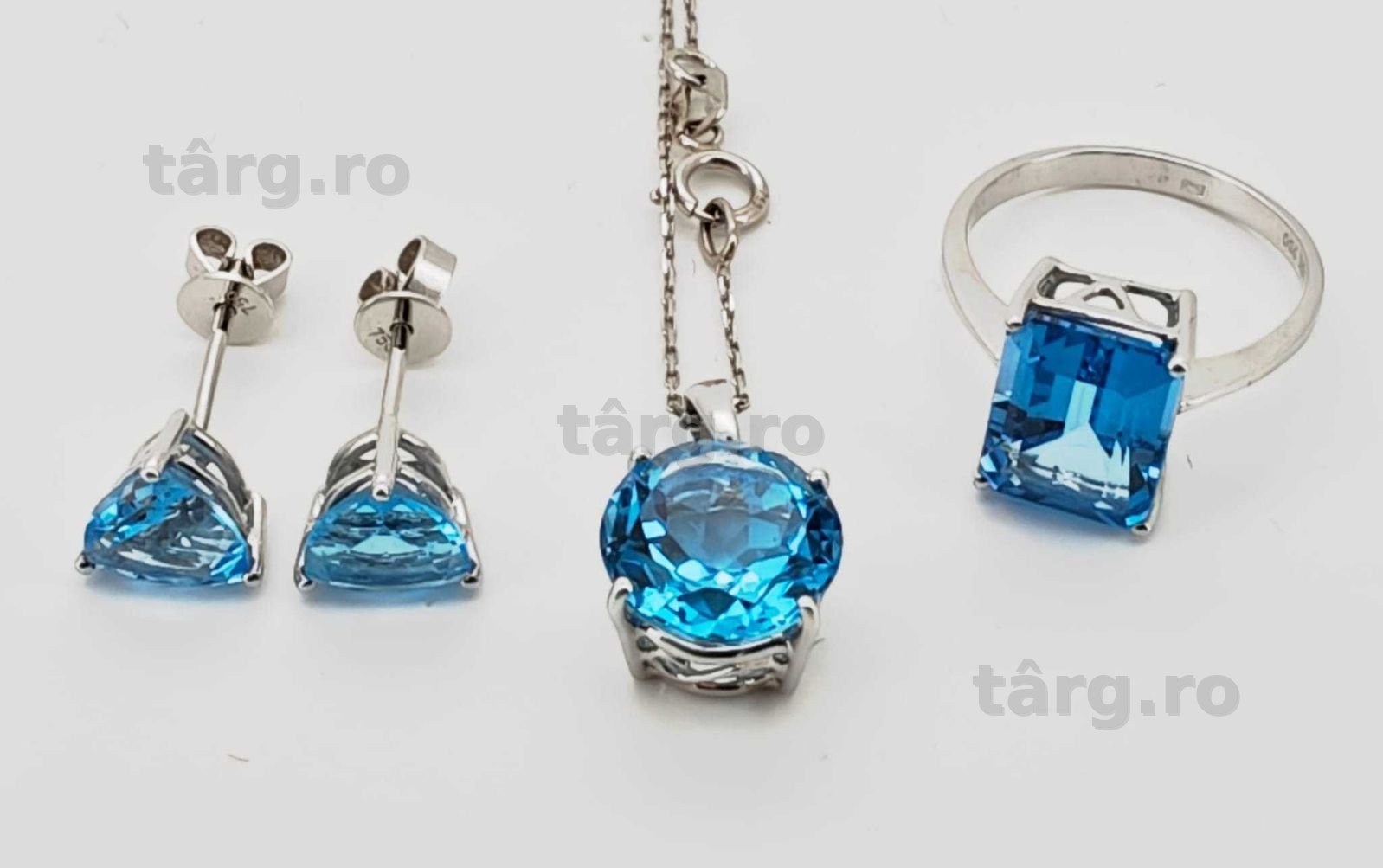 Set aur 18k cu topaz