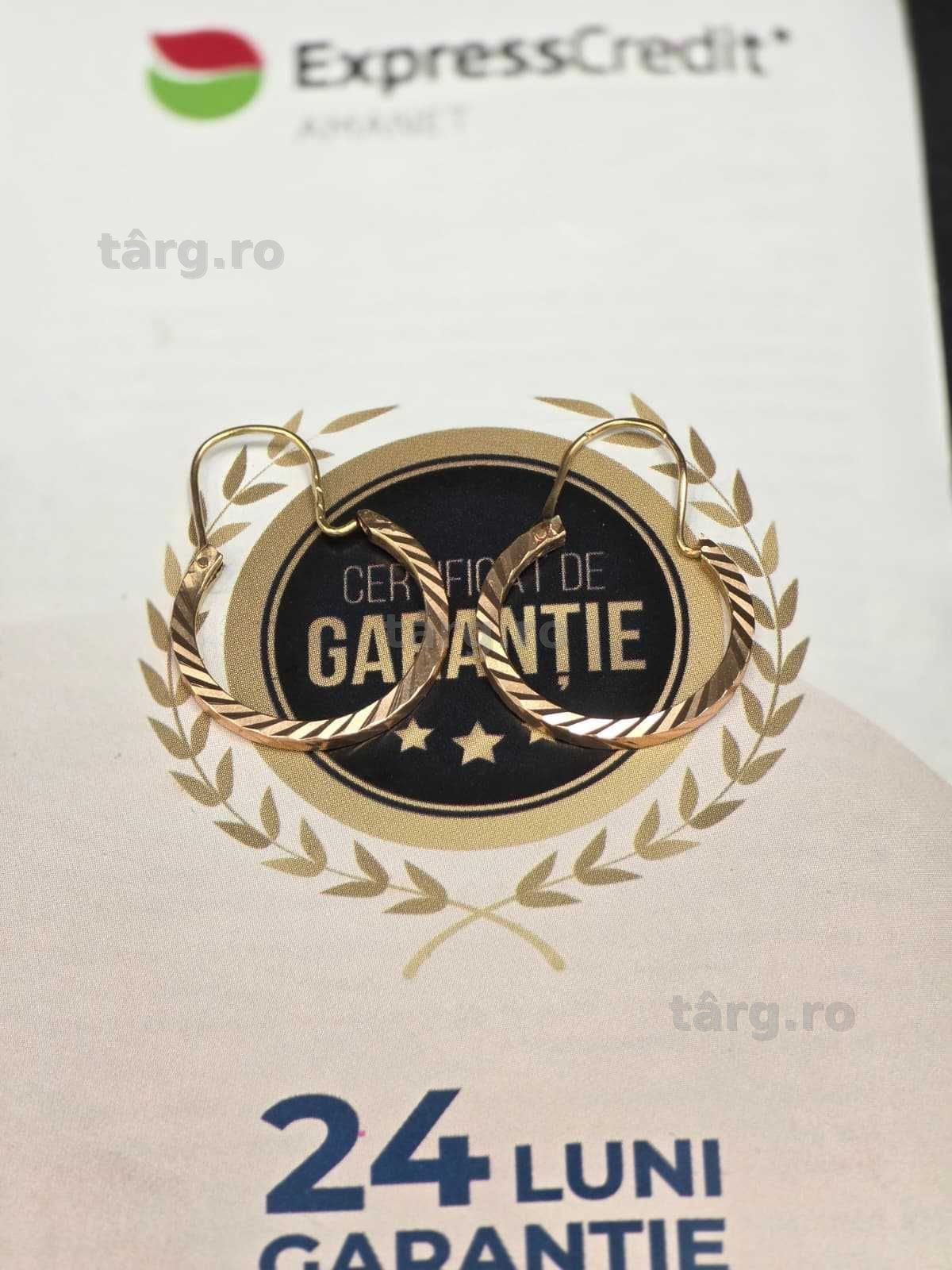 Cercei aur 14K 1.98g [Ag45 Bacau1 B.34697.2.35] 2