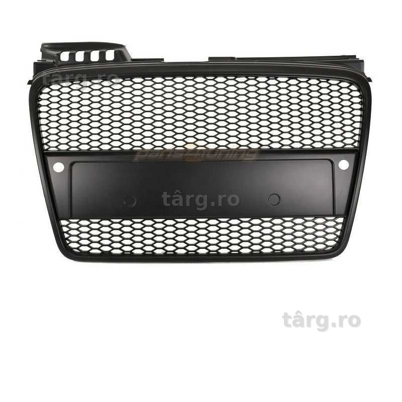 Grila Audi A4 B7 model RS Negru Mat cu locase PDC