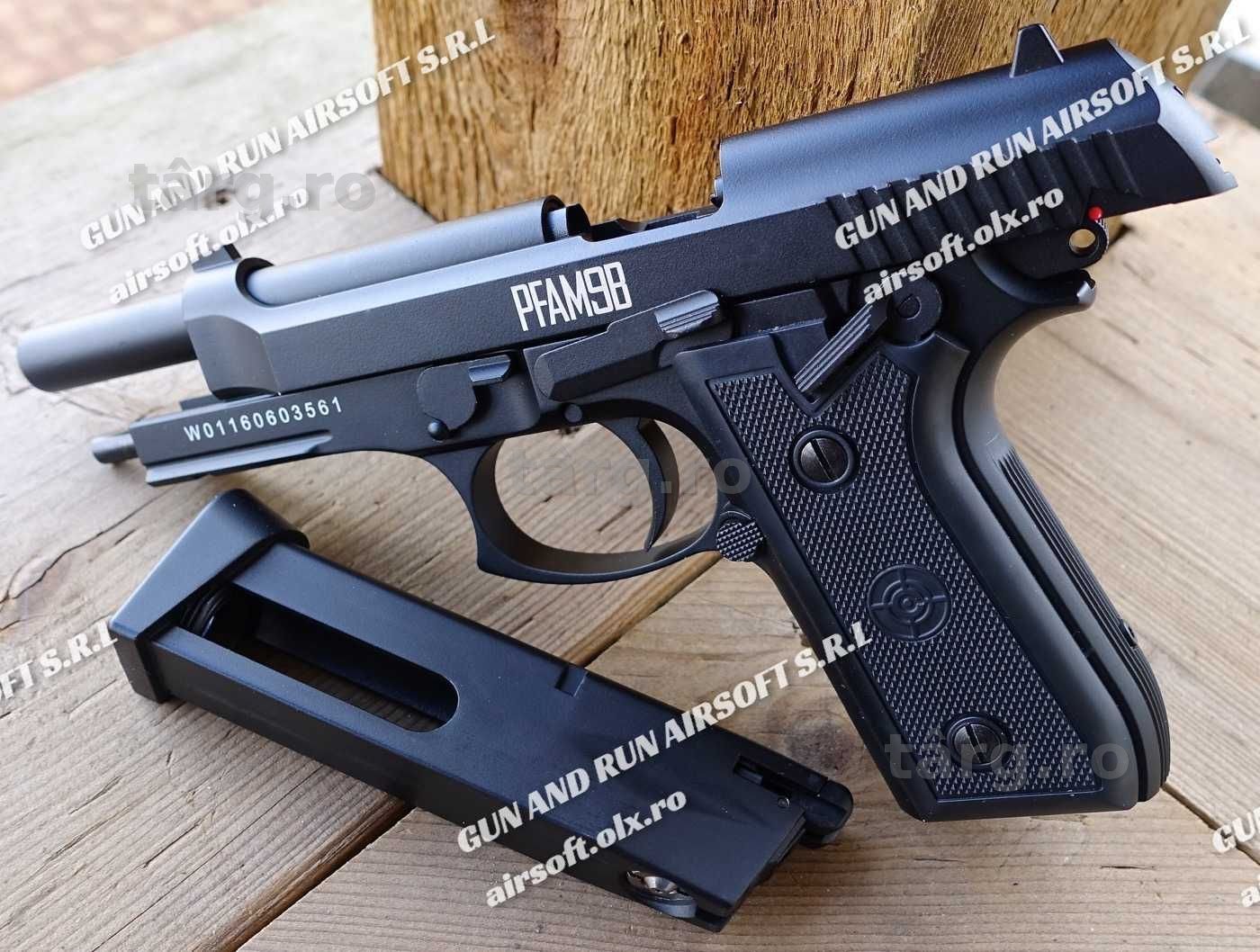 Pistol Airsoft CO2 - Varianta Puternica - Cu Recul Blowback 6mm Taurus