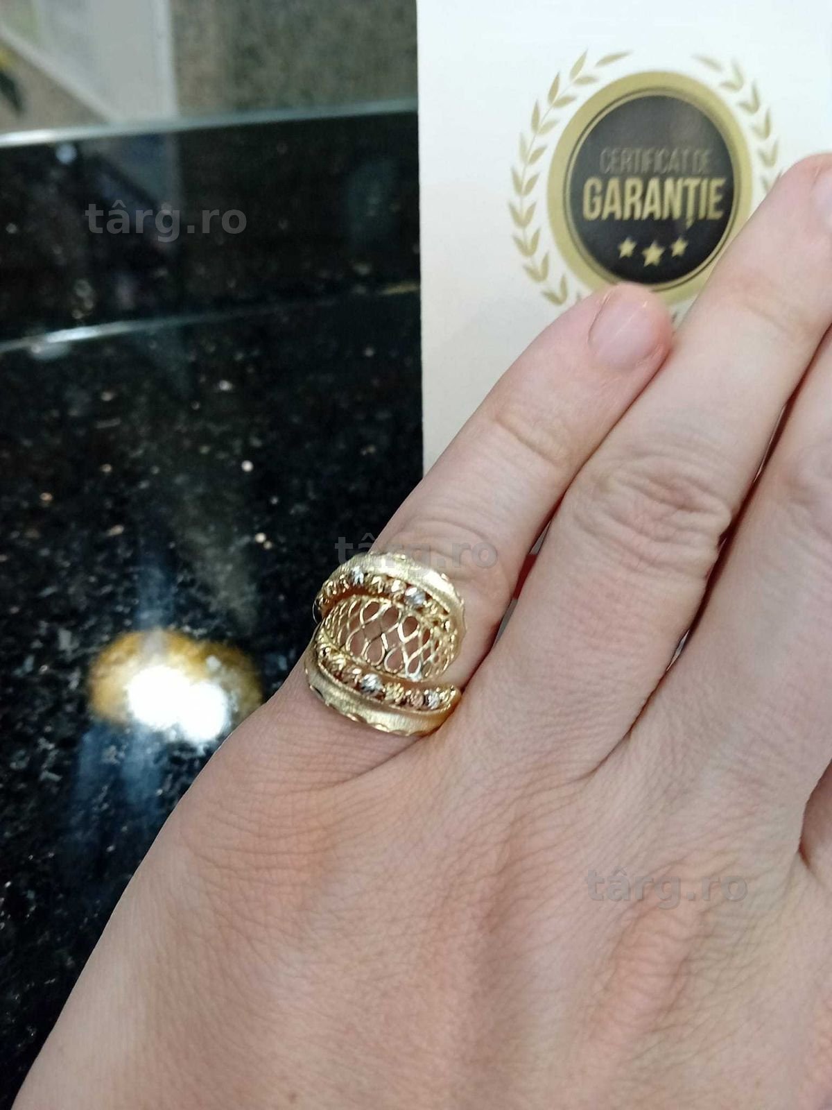 Inel aur 14k 4.13g 17/57 (Iulius Mall)(B-309.1) Garantie 2 ani! 2
