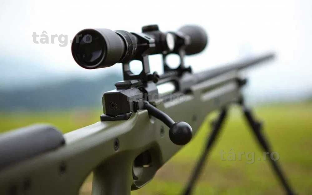 Carabina Pusca Cu Luneta*FOARTE PUTERNICA*+10CO2+1000bbs+Cutie Airsoft
