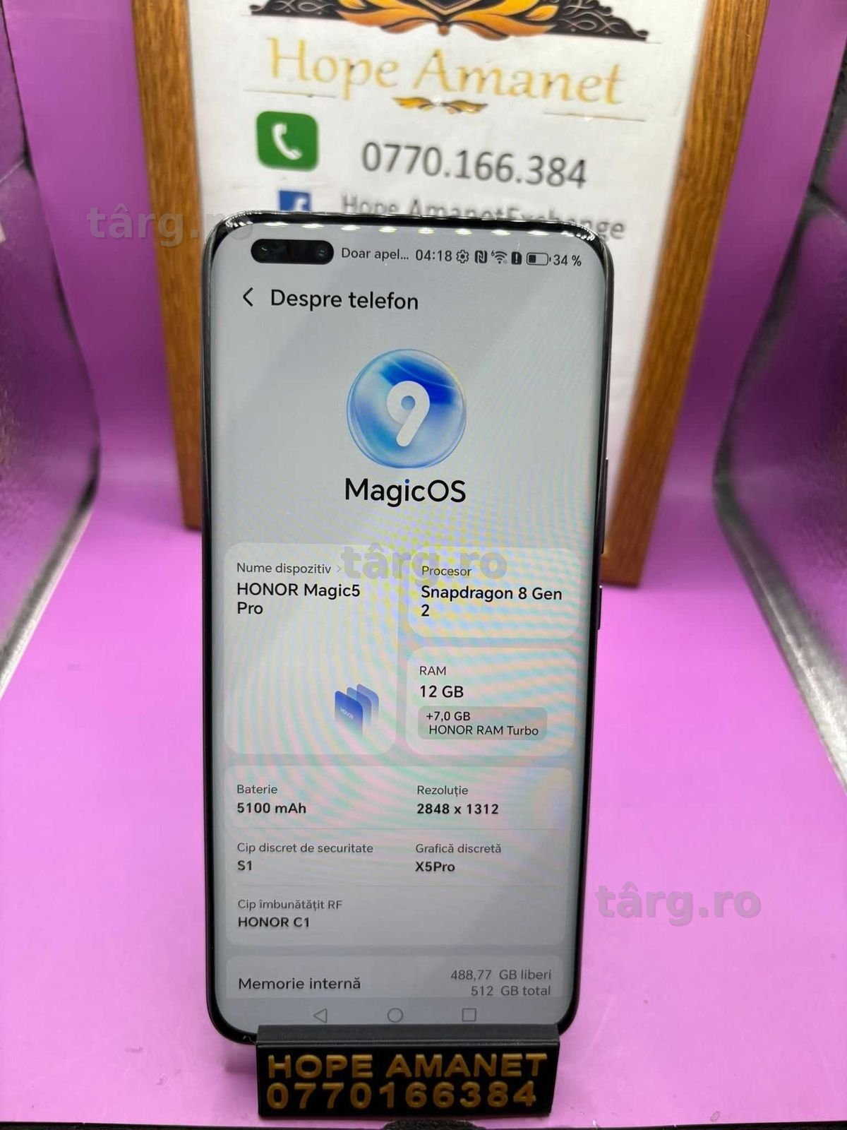HOPE AMANET P2-Honor magic 5 pro 512 GB/12 RAM 2