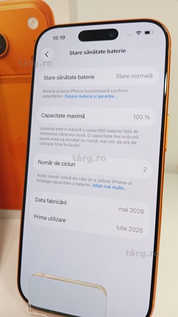 Iphone 17 pro 256gb AG20 Dancu b30658 Doar cu ridicare din agentie! Garanție 2 ani! 4