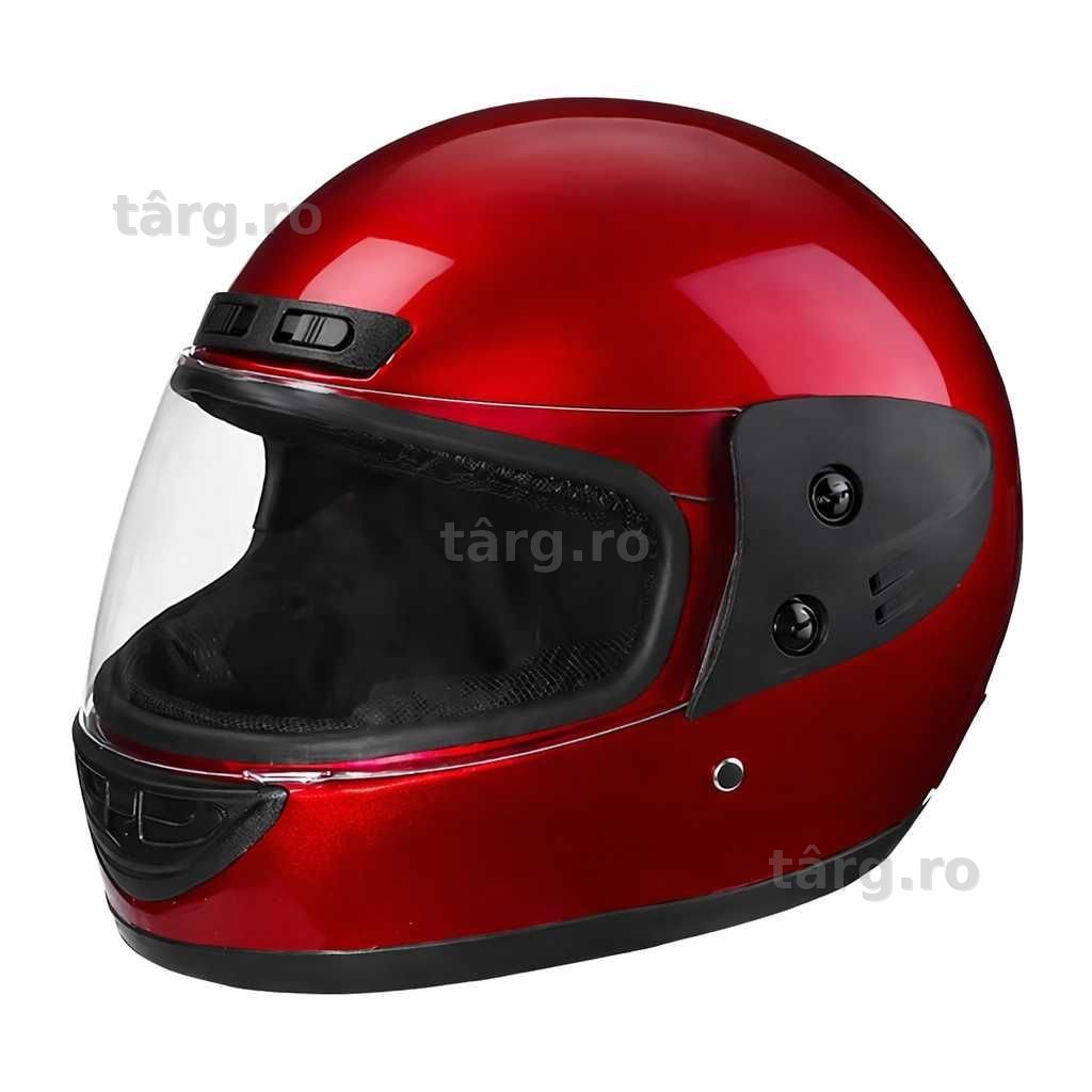 Casca Moto/Scuter/ATV, viziera detasabila, marime universala, Rosu