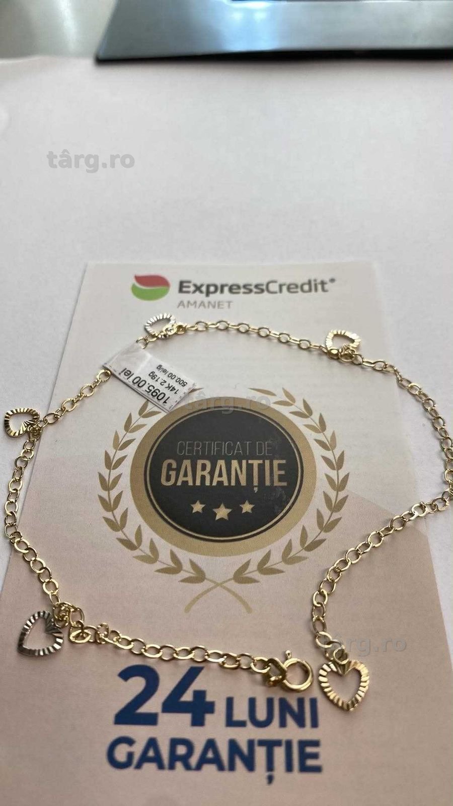 Bratara picior 14k ( Tomesti b 32995.10) Garantie 2 ani! 2