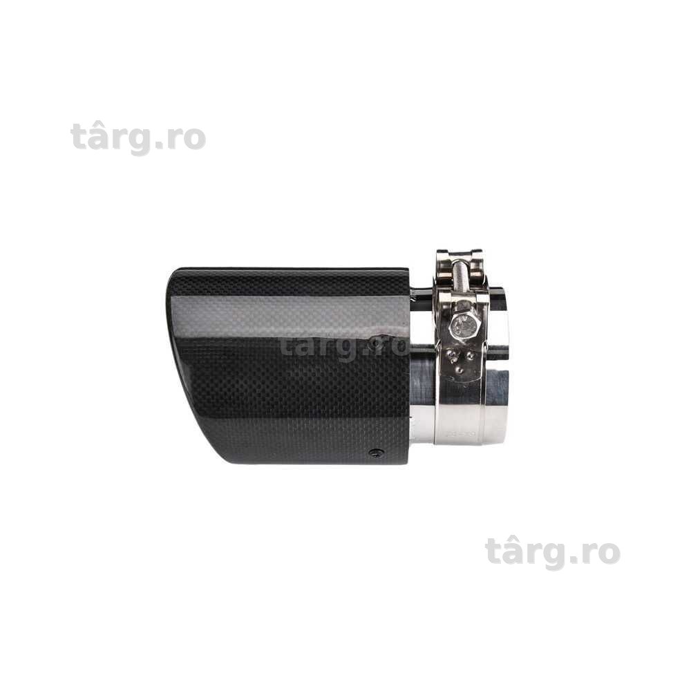 Ornament toba cu carcasa din carbon lucios