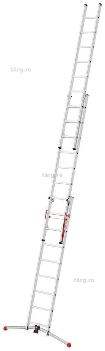 Scara Profesionala HAILO S100 ProfiLOT 2 x 9 + 1 x 8 150 kg trepte intarite