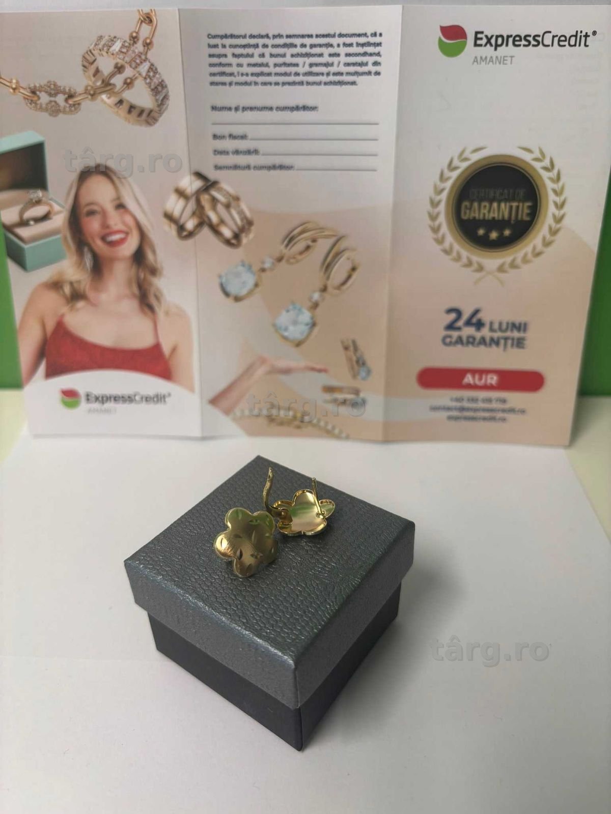 Cercei Aur 14k 2.26g (B61247.1-Tatarasi) Garantie 2 ani - 1130lei 3