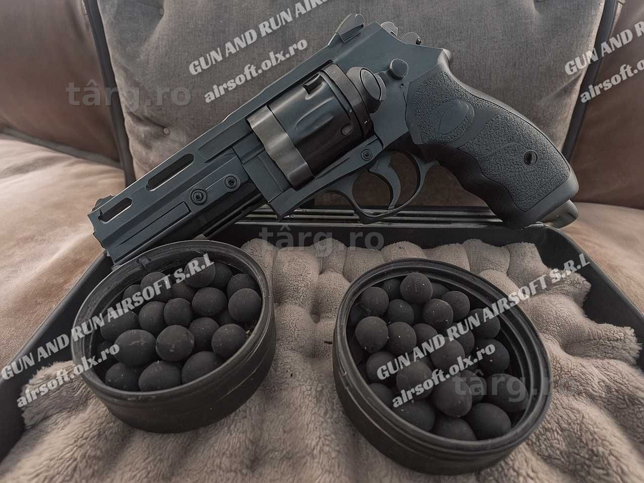 REDUCERE! Pistol Puternic ~[25JOULI++] Co2 Gaz Autoaparare Airsoft Hdr