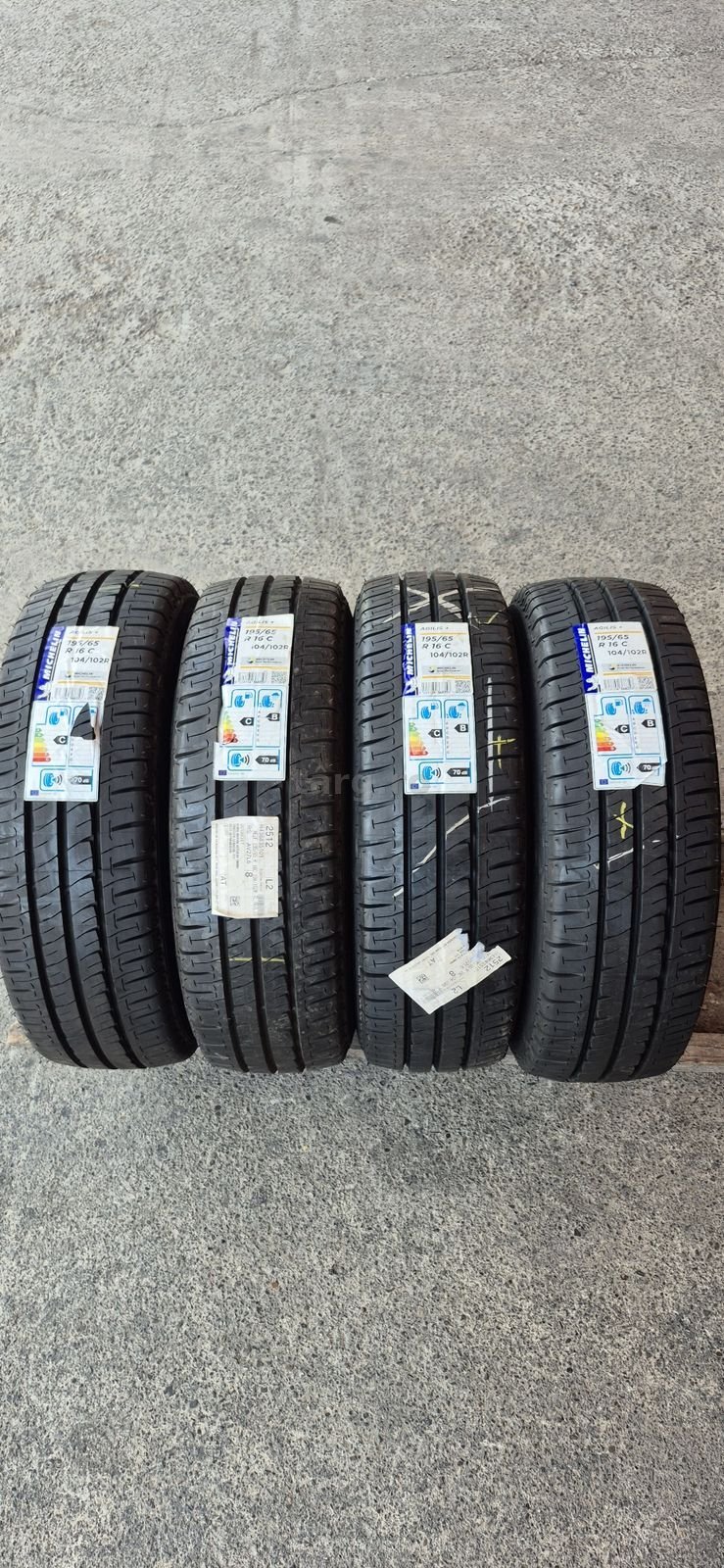 4 anvelope vara Noi Michelin 195/65/16 C,dot 2024