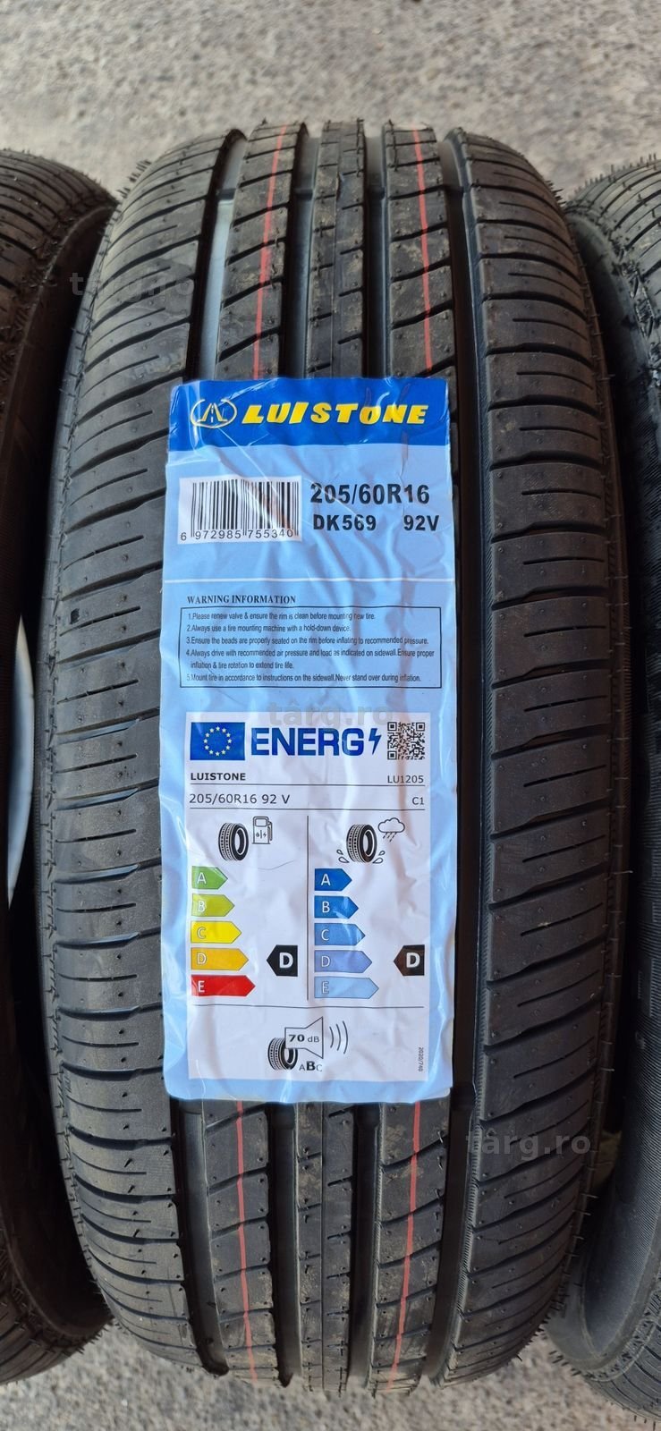 4 anvelope vara noi Luistone 205/60/16,dot 2025.Pretul este pe bucata. 3
