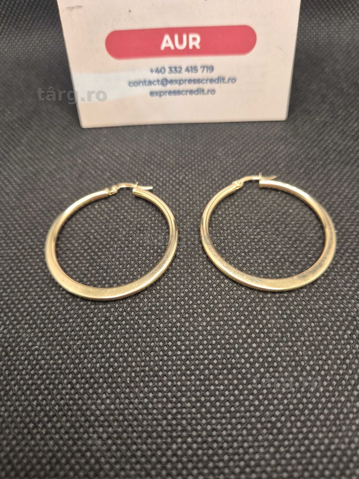 Cercei aur 14K 2.32g (50226.3 Ag11 Piata Nicolina) Garantie 2 ani! 2