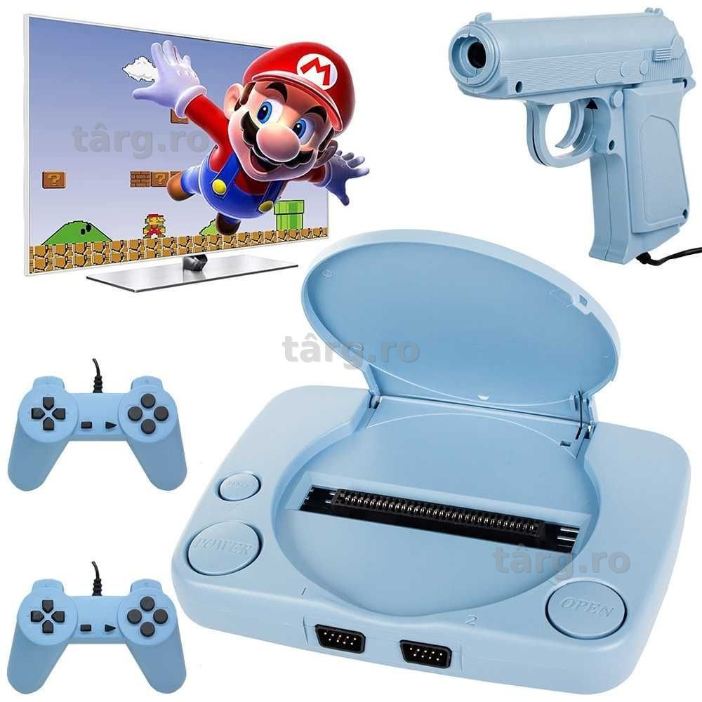 Consola retro TV cu 9999 jocuri integrate 2 controllere & pistol