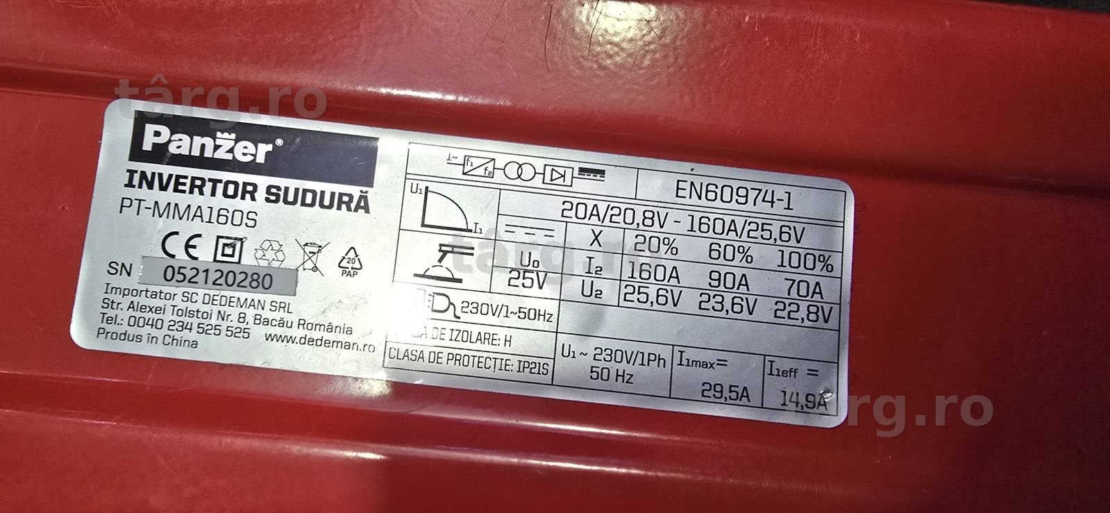 Hope Amanet P6 Invertor Sudura Panzer 2