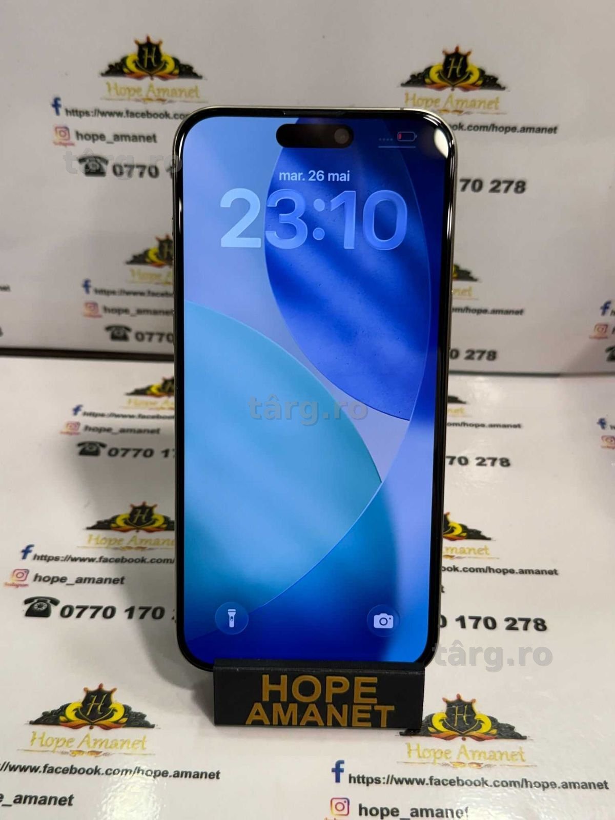 Hope Amanet P13 / iPhone 15 Pro Max / 256 GB / Natural Titanium