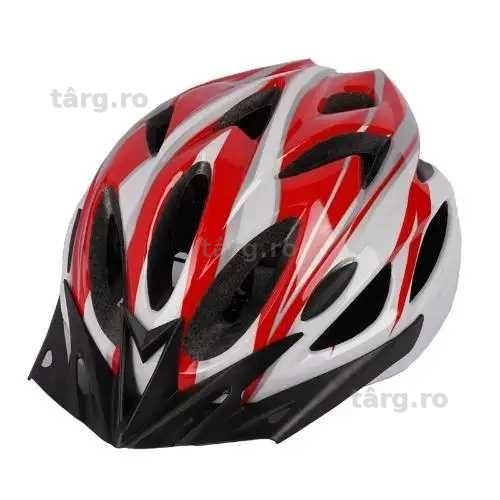 Casca protectie Bicicleta, Aerodinamica, Dimensiune reglabila 54-62cm, Rosu