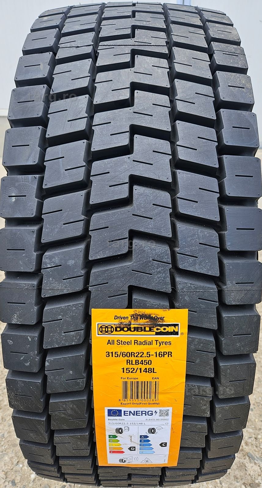315/60 R22.5, 152L, DOUBLE COIN RLB450, Anvelope tractiune M+S