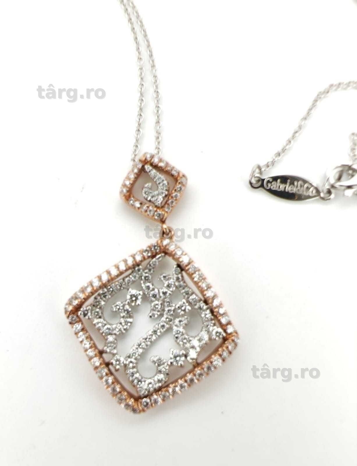 Colier 14k diamante naturale Gabriel&Co 1,5ct