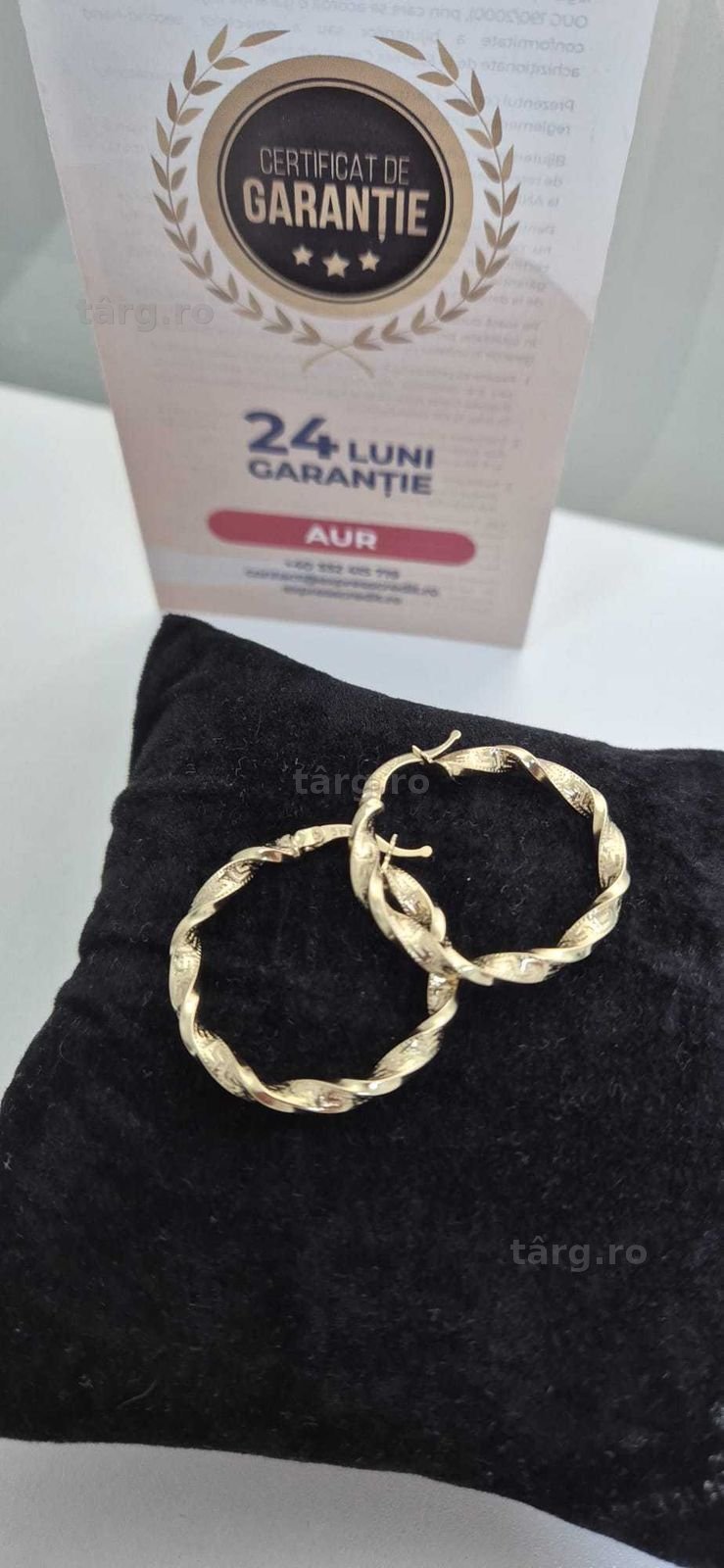 (AG46) Cercei aur 14K B.4728 2