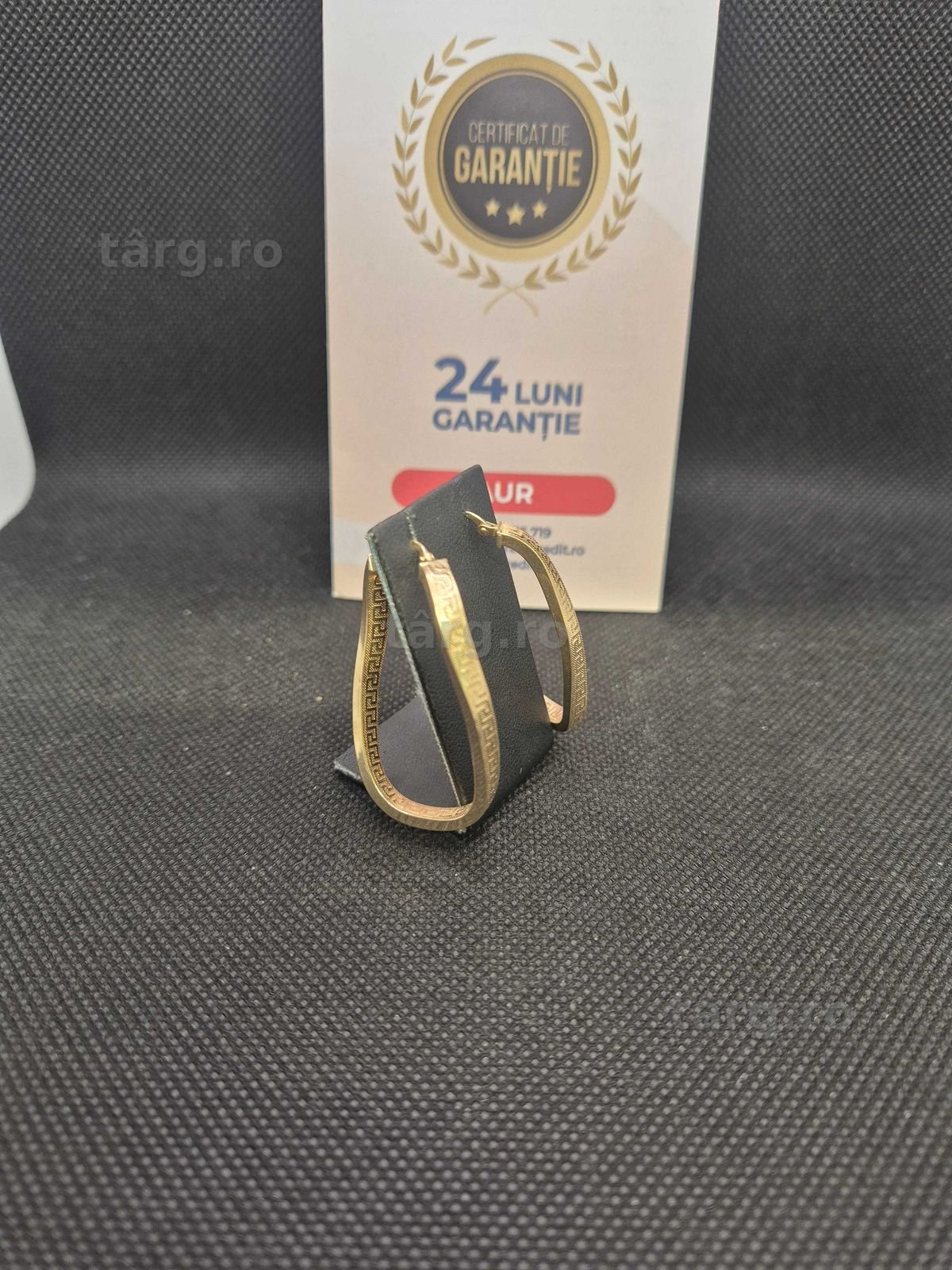 Cercei aur 14K 4.64g (49640.4 Ag11 Piata Nicolina) Garantie 2 ani! 2