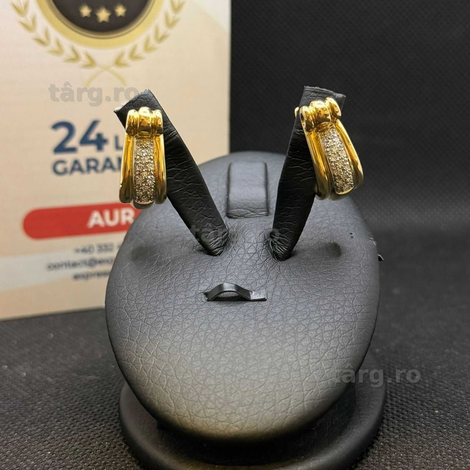 Cercei aur 18K 9.04g (AG15 Gara 1 B33790.1) Garantie 2 ani!