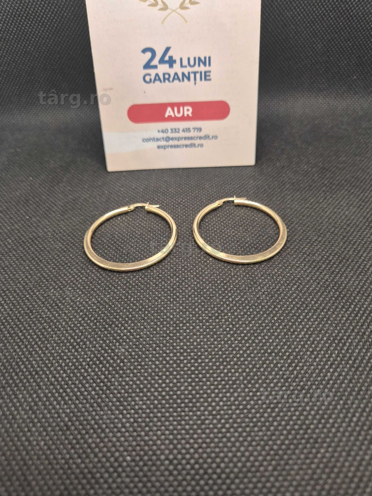 Cercei aur 14K 2.32g (50226.3 Ag11 Piata Nicolina) Garantie 2 ani!