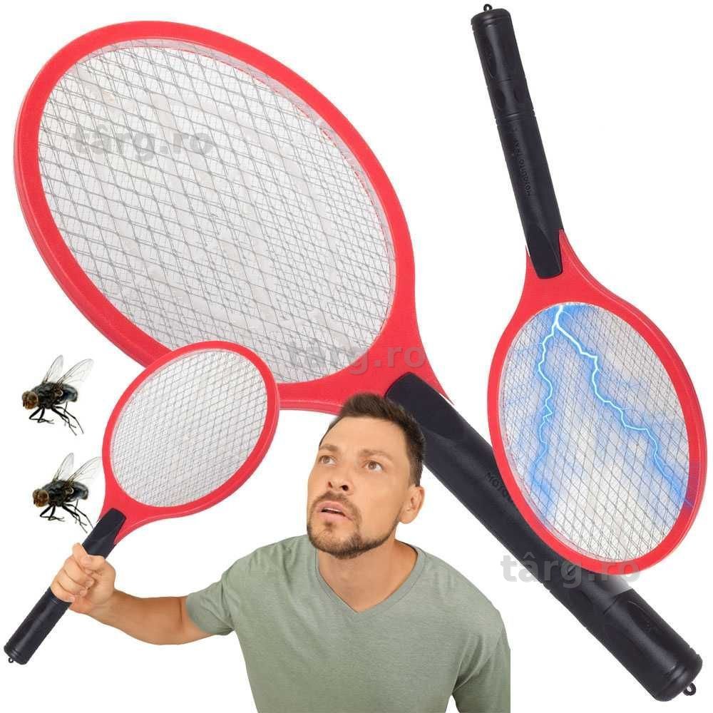 Paleta electrica anti insecte muste tantari viespi alimentare baterii