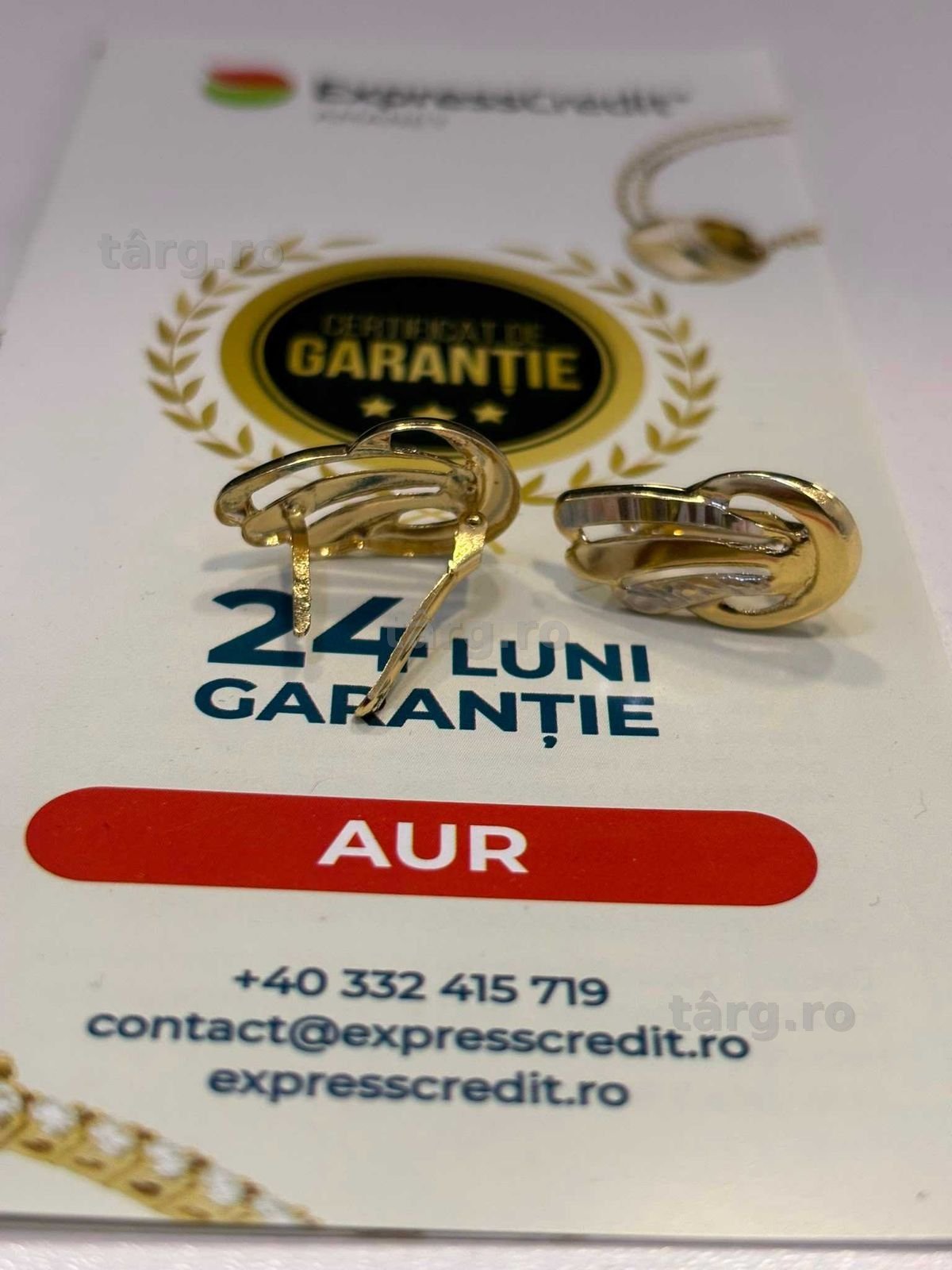 Cercei din aur (AG32 B34713.1) 2 ANI GARANTIE! 2