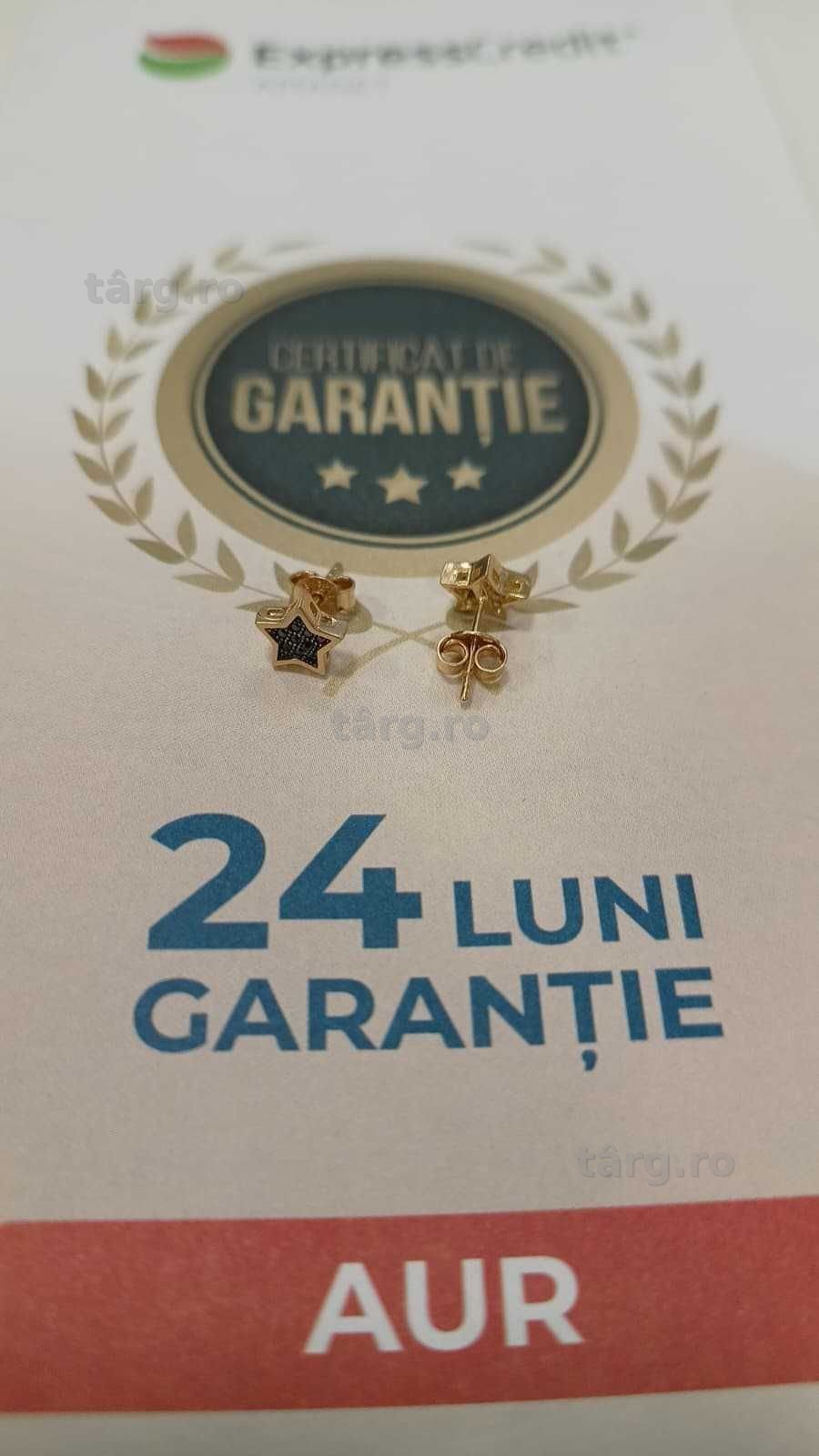 Cercei aur 14k 1.36gr [AG24 Harlau B.46004.1] - Garantie 2 ani! 2
