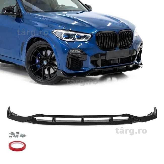 Prelungire Extensie Lip Bara Fata M BMW X5 G05 2018-2023, Negru Lucios