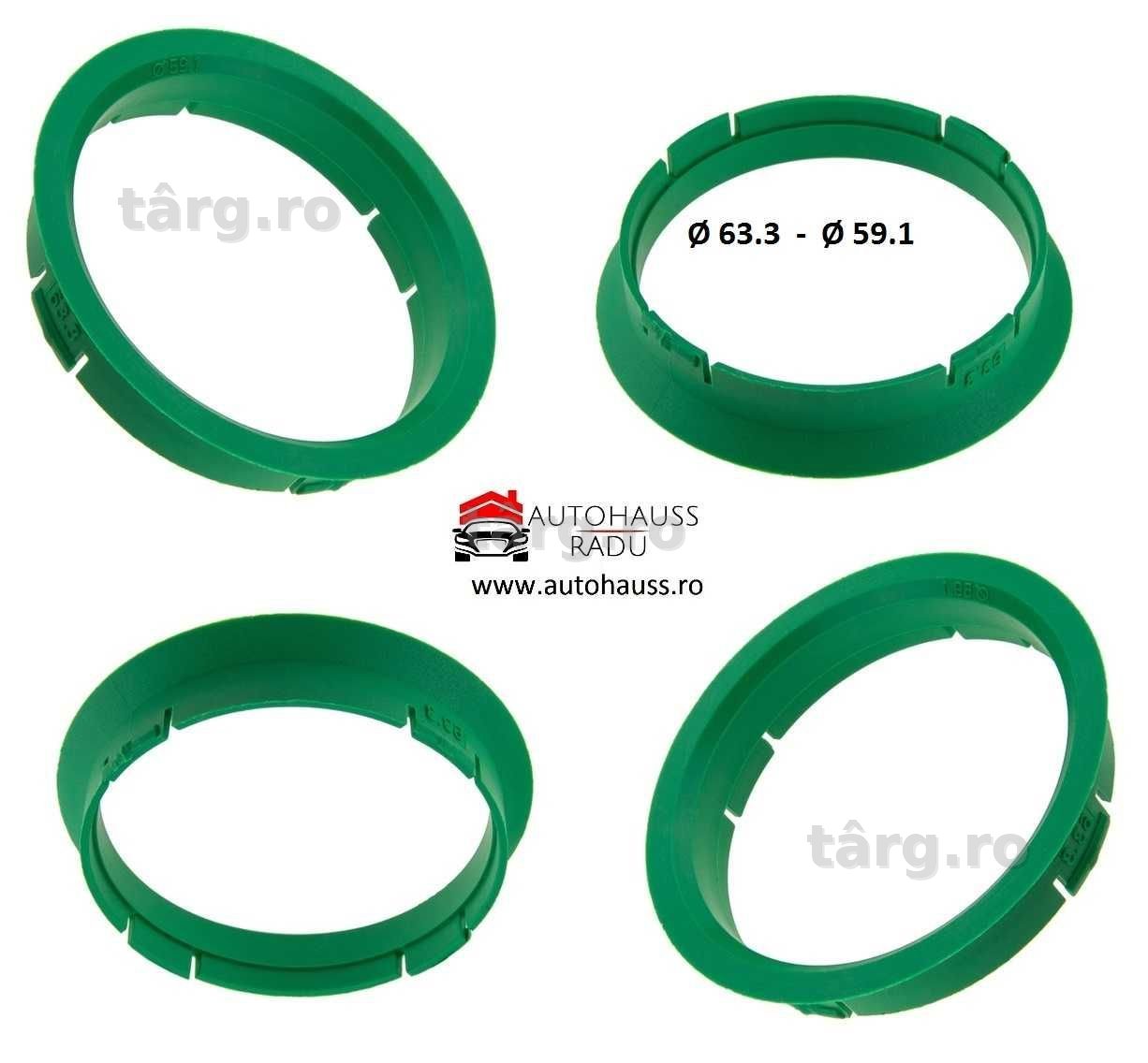 Inele de centrare Ghidaj 63.3 - 59.1 Nissan, Subaru - Made in Germany