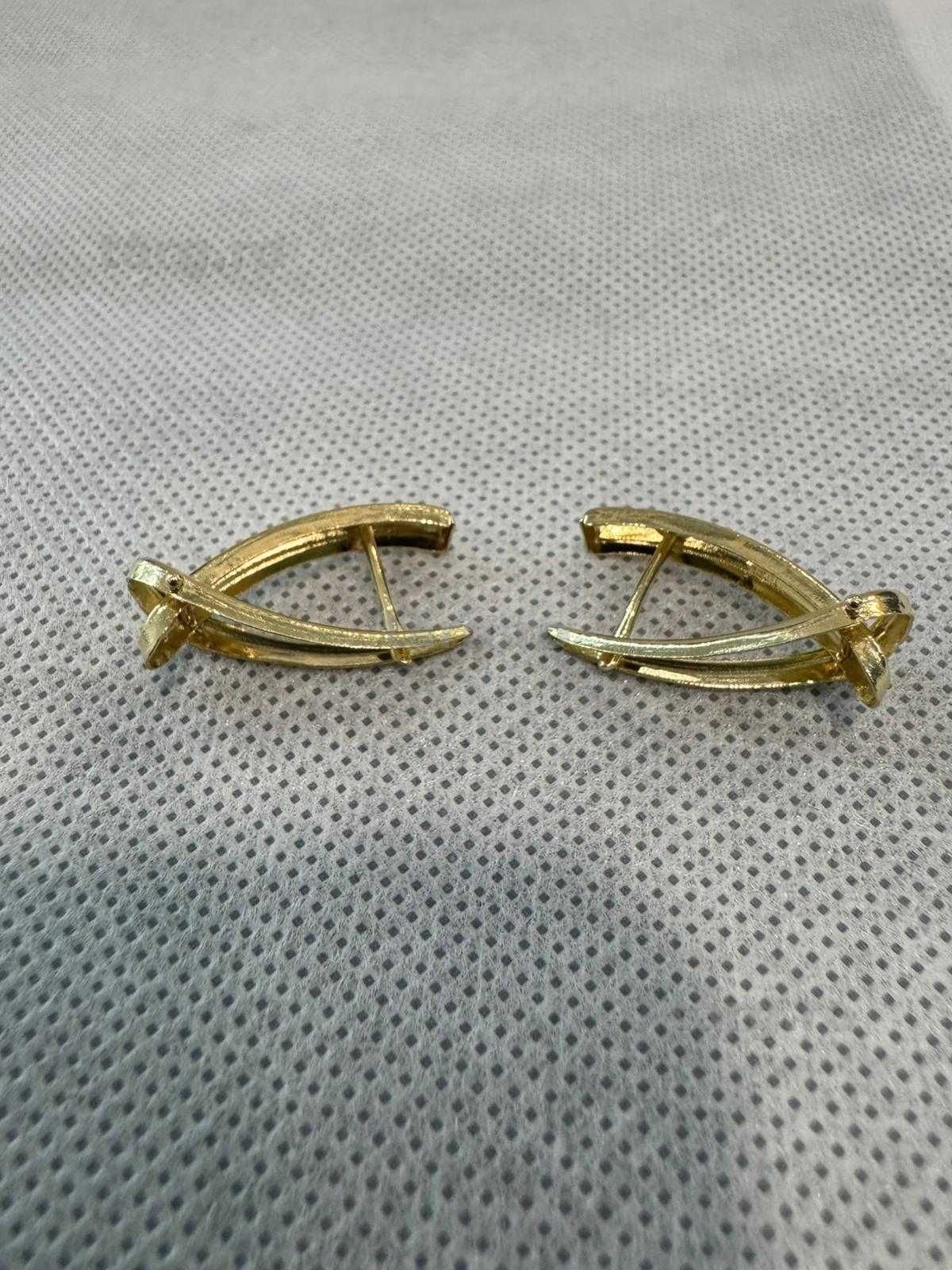 (Ag41) Cercei aur 14K B5812.5 - Certificat de garantie! 3