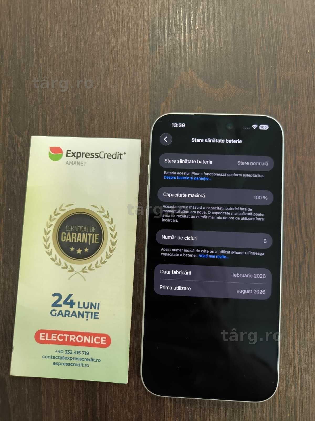 iPhone 17 PRO MAX 256Gb Sanatate baterie: 100% (Ag24 Harlau b.46649) - Garantie 2 ani 4