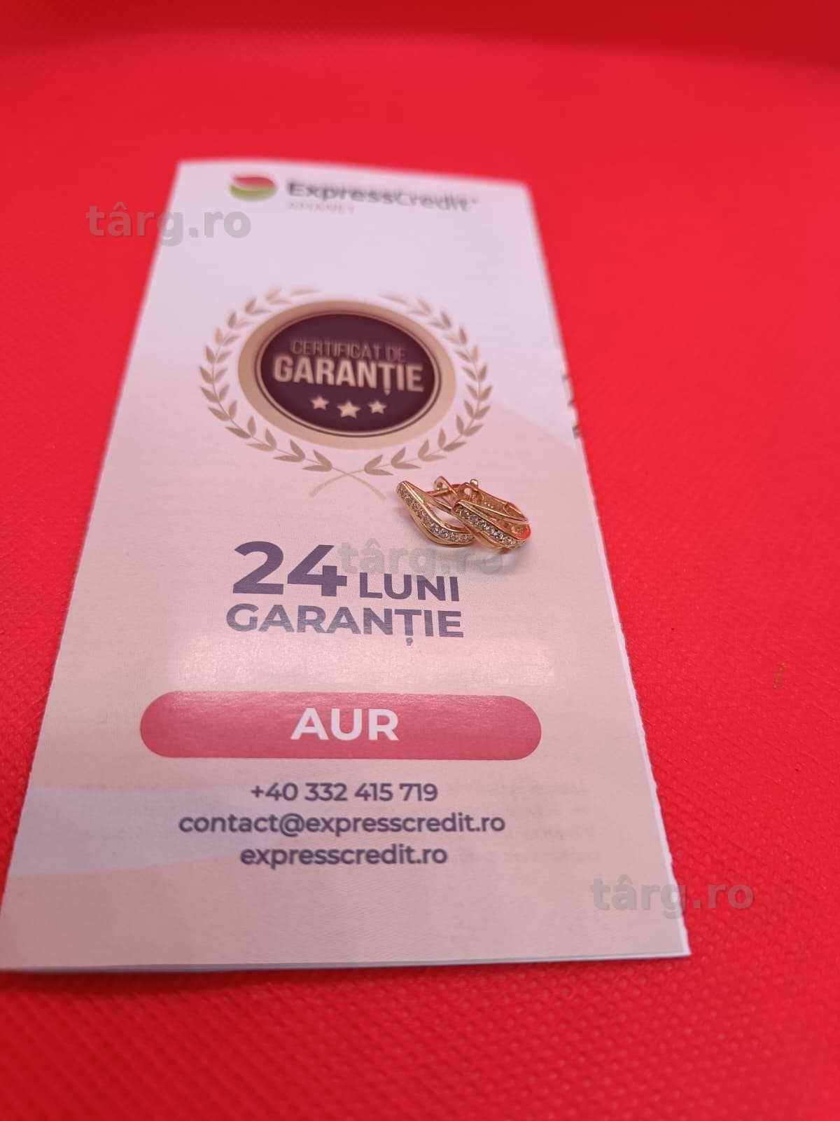 Cercei copii aur 14K 1.88g (Ag16 Moldova b33171.4) - Garantie 2 ani! 3