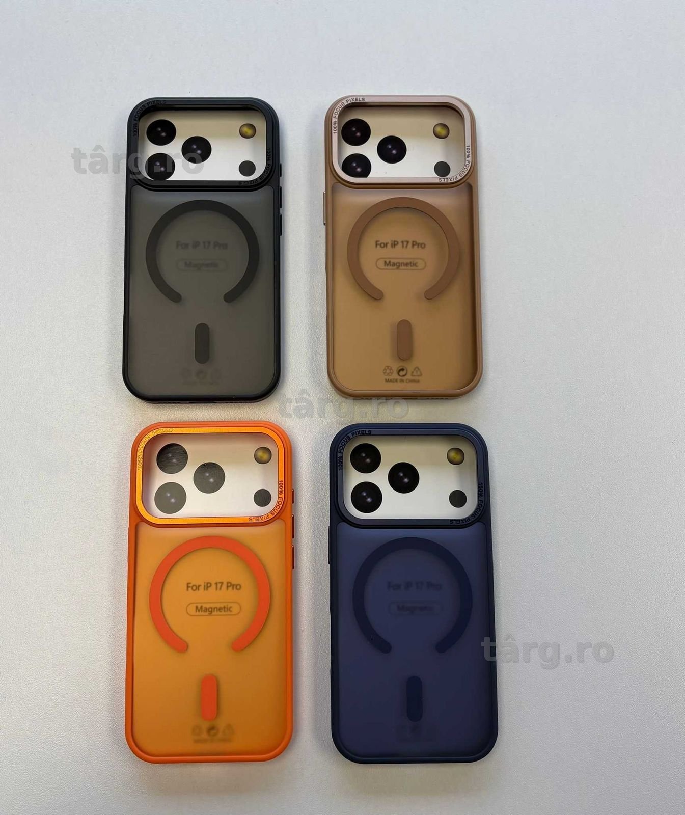 Husa Silicon / MagSafe / Spate fumuriu / Anti Soc / iPhone 17 Pro