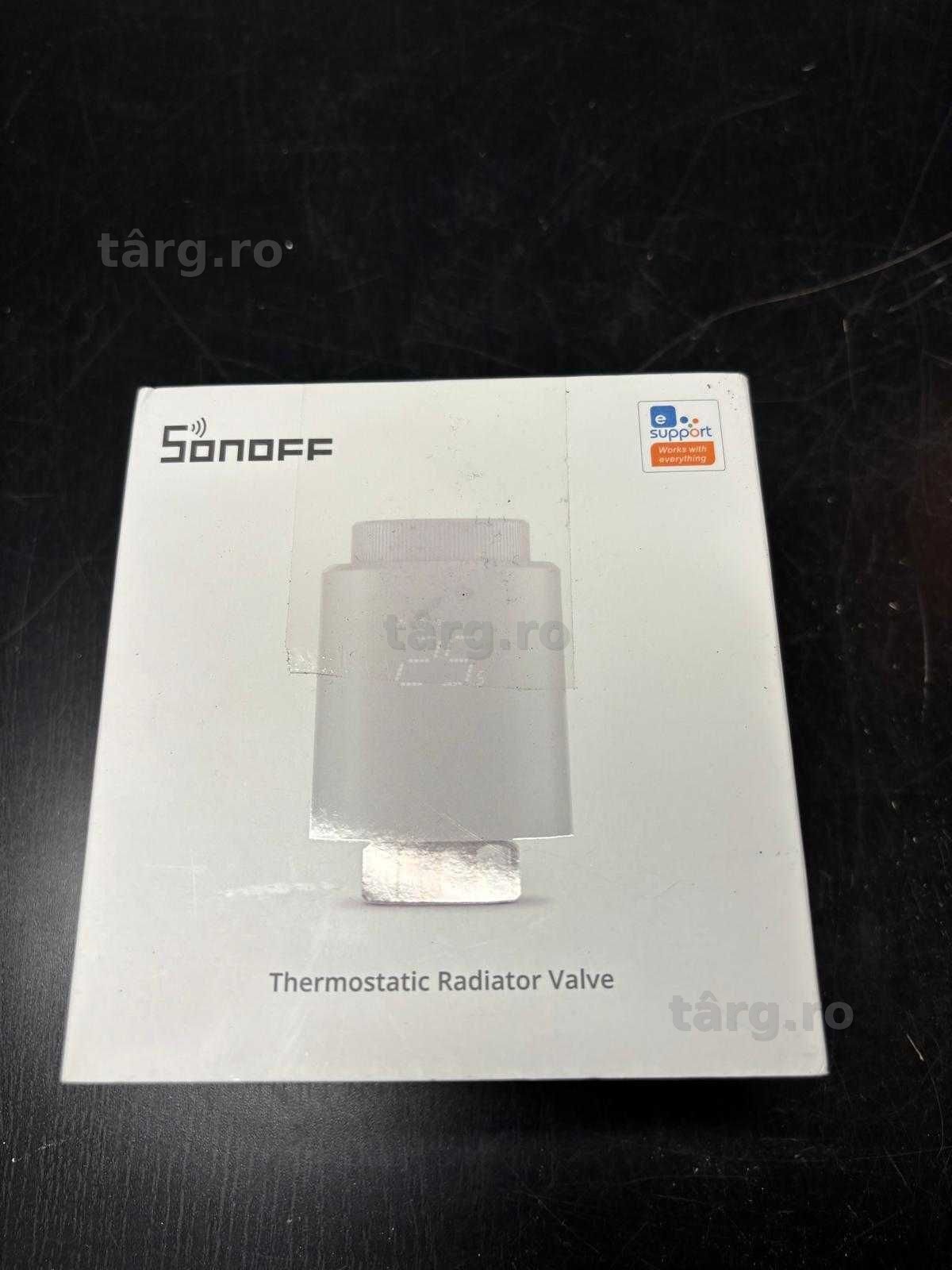SONOFF Termostat inteligent pentru radiator TRVZB, termostat inteligent pentru încălzire compatibil cu Alexa si Google Home