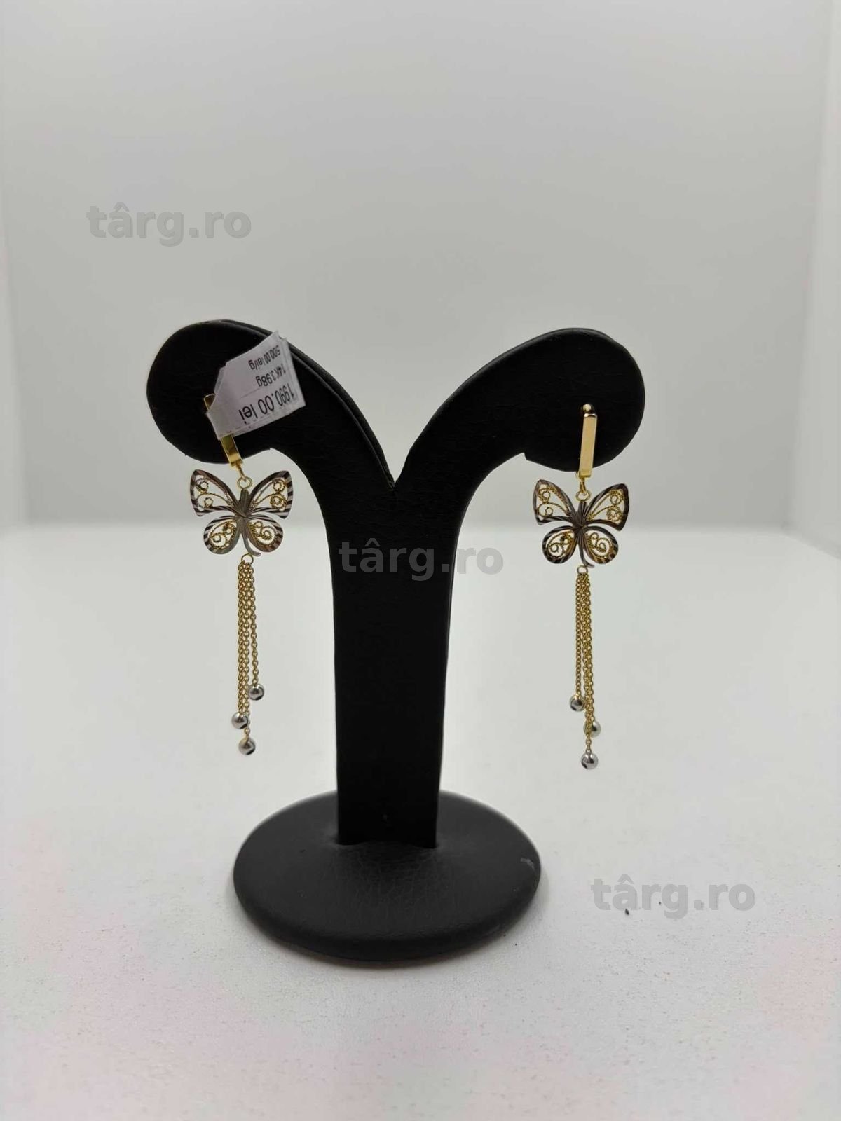 Cercei aur 14k 3.98g (Ag25 Belvedere B.42894) Garantie 2 ani! 2