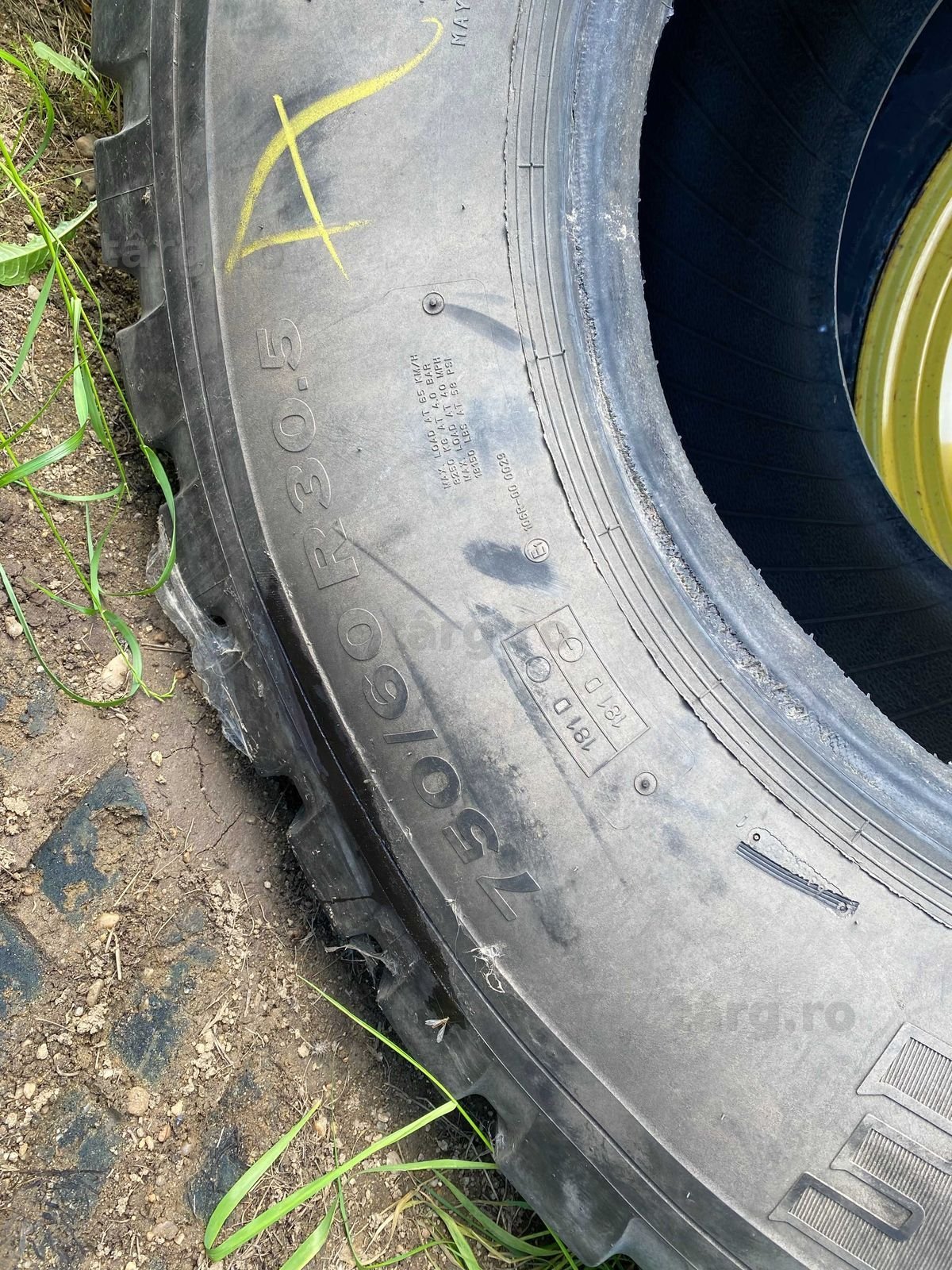 Anvelopa la mana a doua 750.60 r30,5 2